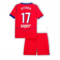 Echipament fotbal Paris Saint-Germain Vitinha #17 Tricou Treilea 2025-26 pentru copii maneca scurta (+ Pantaloni scurti)