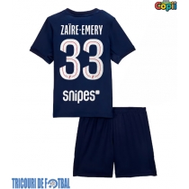 Echipament fotbal Paris Saint-Germain Warren Zaire-Emery #33 Tricou Acasa 2025-26 pentru copii maneca scurta (+ Pantaloni scurti)