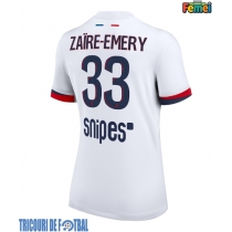 Echipament fotbal Paris Saint-Germain Warren Zaire-Emery #33 Tricou Deplasare 2025-26 pentru femei maneca scurta