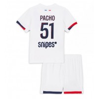 Echipament fotbal Paris Saint-Germain Willian Pacho #51 Tricou Deplasare 2025-26 pentru copii maneca scurta (+ Pantaloni scurti)