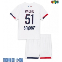 Echipament fotbal Paris Saint-Germain Willian Pacho #51 Tricou Deplasare 2025-26 pentru copii maneca scurta (+ Pantaloni scurti)