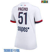 Echipament fotbal Paris Saint-Germain Willian Pacho #51 Tricou Deplasare 2025-26 pentru femei maneca scurta