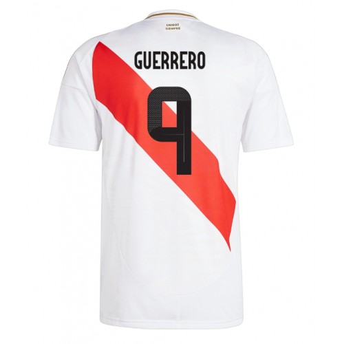 Echipament fotbal Peru Paolo Guerrero #9 Tricou Acasa Copa America 2024 maneca scurta Echipament fotbal Peru Paolo Guerrero #9 Tricou Acasa Copa America 2024 maneca scurta