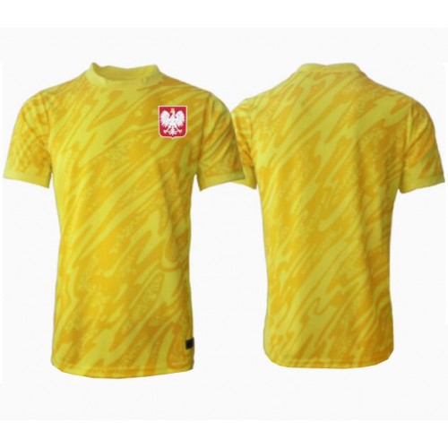 Echipament fotbal Polonia Portar Tricou Acasa European 2024 maneca scurta Echipament fotbal Polonia Portar Tricou Acasa European 2024 maneca scurta