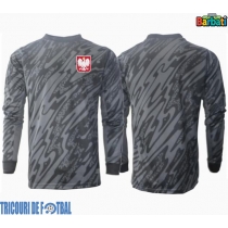 Echipament fotbal Polonia Portar Tricou Deplasare European 2024 maneca lunga