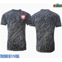 Echipament fotbal Polonia Portar Tricou Deplasare European 2024 maneca scurta