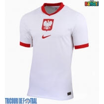Echipament fotbal Polonia Tricou Acasa European 2024 maneca scurta