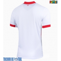Echipament fotbal Polonia Tricou Acasa European 2024 pentru femei maneca scurta