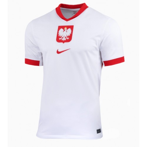 Echipament fotbal Polonia Tricou Acasa European 2024 pentru femei maneca scurta Echipament fotbal Polonia Tricou Acasa European 2024 pentru femei maneca scurta