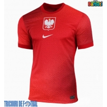 Echipament fotbal Polonia Tricou Deplasare European 2024 maneca scurta