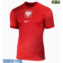Echipament fotbal Polonia Tricou Deplasare European 2024 pentru femei maneca scurta