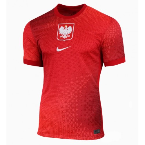 Echipament fotbal Polonia Tricou Deplasare European 2024 pentru femei maneca scurta Echipament fotbal Polonia Tricou Deplasare European 2024 pentru femei maneca scurta