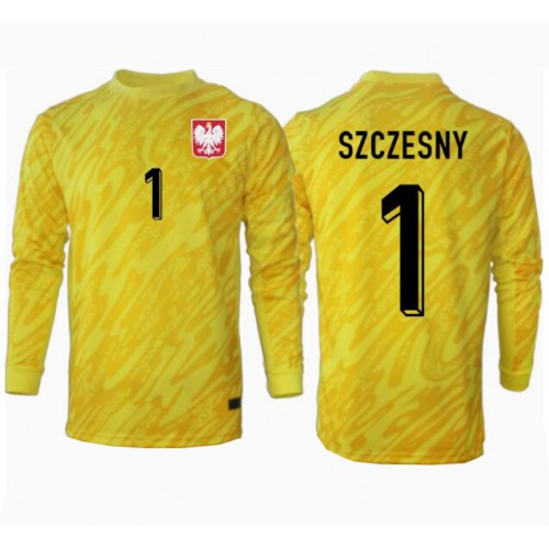 Echipament fotbal Polonia Wojciech Szczesny #1 Portar Tricou Acasa European 2024 maneca lunga Echipament fotbal Polonia Wojciech Szczesny #1 Portar Tricou Acasa European 2024 maneca lunga
