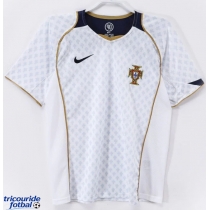 Echipament fotbal Portugalia 2004 Tricou Retro Deplasare maneca scurta