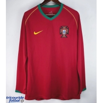 Echipament fotbal Portugalia 2006 Tricou Retro Acasa maneca lunga