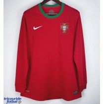 Echipament fotbal Portugalia 2012 Tricou Retro Acasa maneca lunga