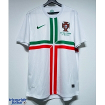 Echipament fotbal Portugalia 2012 Tricou Retro Deplasare maneca scurta