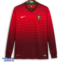 Echipament fotbal Portugalia 2014 Tricou Retro Acasa maneca lunga