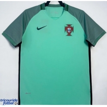 Echipament fotbal Portugalia 2016 Tricou Retro Deplasare maneca scurta