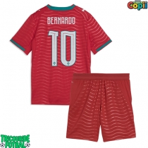 Echipament fotbal Portugalia Bernardo Silva #10 Tricou Acasa Mondial 2026 pentru copii maneca scurta (+ Pantaloni scurti)