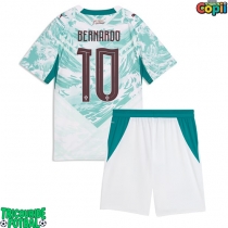 Echipament fotbal Portugalia Bernardo Silva #10 Tricou Deplasare Mondial 2026 pentru copii maneca scurta (+ Pantaloni scurti)