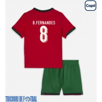 Echipament fotbal Portugalia Bruno Fernandes #8 Tricou Acasa European 2024 pentru copii maneca scurta (+ Pantaloni scurti)