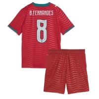 Echipament fotbal Portugalia Bruno Fernandes #8 Tricou Acasa Mondial 2026 pentru copii maneca scurta (+ Pantaloni scurti)