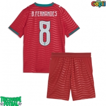 Echipament fotbal Portugalia Bruno Fernandes #8 Tricou Acasa Mondial 2026 pentru copii maneca scurta (+ Pantaloni scurti)