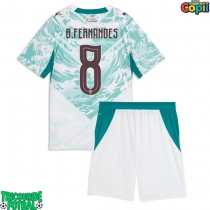Echipament fotbal Portugalia Bruno Fernandes #8 Tricou Deplasare Mondial 2026 pentru copii maneca scurta (+ Pantaloni scurti)