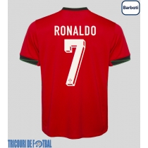 Echipament fotbal Portugalia Cristiano Ronaldo #7 Tricou Acasa European 2024 maneca scurta
