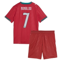 Echipament fotbal Portugalia Cristiano Ronaldo #7 Tricou Acasa Mondial 2026 pentru copii maneca scurta (+ Pantaloni scurti)