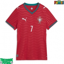 Echipament fotbal Portugalia Cristiano Ronaldo #7 Tricou Acasa Mondial 2026 pentru femei maneca scurta