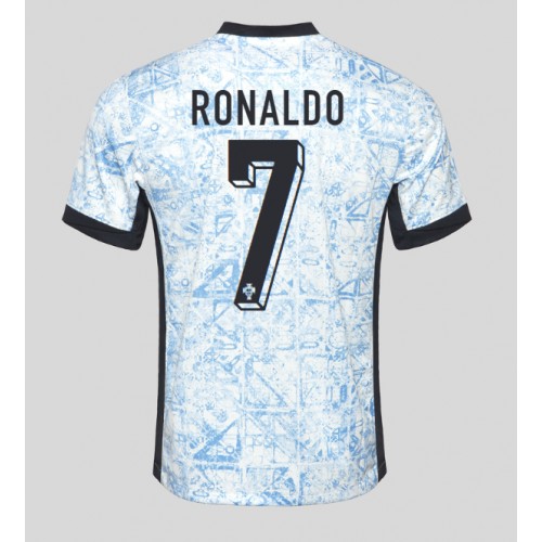 Echipament fotbal Portugalia Cristiano Ronaldo #7 Tricou Deplasare European 2024 maneca scurta Echipament fotbal Portugalia Cristiano Ronaldo #7 Tricou Deplasare European 2024 maneca scurta