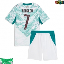 Echipament fotbal Portugalia Cristiano Ronaldo #7 Tricou Deplasare Mondial 2026 pentru copii maneca scurta (+ Pantaloni scurti)