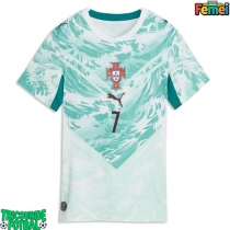 Echipament fotbal Portugalia Cristiano Ronaldo #7 Tricou Deplasare Mondial 2026 pentru femei maneca scurta