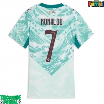 Echipament fotbal Portugalia Cristiano Ronaldo #7 Tricou Deplasare Mondial 2026 pentru femei maneca scurta