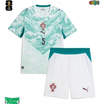 Echipament fotbal Portugalia Diogo Dalot #5 Tricou Deplasare Mondial 2026 pentru copii maneca scurta (+ Pantaloni scurti)