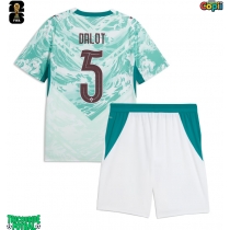 Echipament fotbal Portugalia Diogo Dalot #5 Tricou Deplasare Mondial 2026 pentru copii maneca scurta (+ Pantaloni scurti)