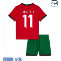 Echipament fotbal Portugalia Joao Felix #11 Tricou Acasa European 2024 pentru copii maneca scurta (+ Pantaloni scurti)