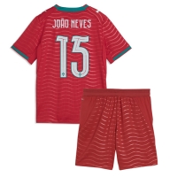 Echipament fotbal Portugalia Joao Neves #15 Tricou Acasa Mondial 2026 pentru copii maneca scurta (+ Pantaloni scurti)