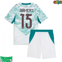 Echipament fotbal Portugalia Joao Neves #15 Tricou Deplasare Mondial 2026 pentru copii maneca scurta (+ Pantaloni scurti)