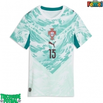 Echipament fotbal Portugalia Joao Neves #15 Tricou Deplasare Mondial 2026 pentru femei maneca scurta