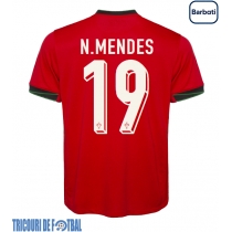 Echipament fotbal Portugalia Nuno Mendes #19 Tricou Acasa European 2024 maneca scurta