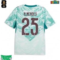 Echipament fotbal Portugalia Nuno Mendes #25 Tricou Deplasare Mondial 2026 maneca scurta
