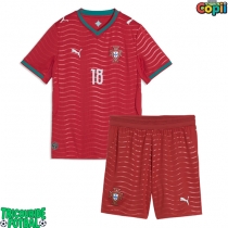 Echipament fotbal Portugalia Pedro Neto #18 Tricou Acasa Mondial 2026 pentru copii maneca scurta (+ Pantaloni scurti)