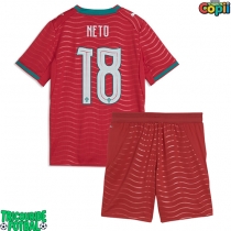 Echipament fotbal Portugalia Pedro Neto #18 Tricou Acasa Mondial 2026 pentru copii maneca scurta (+ Pantaloni scurti)