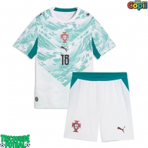 Echipament fotbal Portugalia Pedro Neto #18 Tricou Deplasare Mondial 2026 pentru copii maneca scurta (+ Pantaloni scurti)