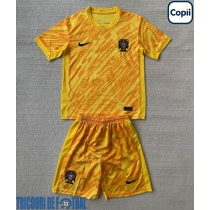 Echipament fotbal Portugalia Portar Tricou Acasa European 2024 pentru copii maneca scurta (+ Pantaloni scurti)