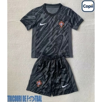 Echipament fotbal Portugalia Portar Tricou Deplasare European 2024 pentru copii maneca scurta (+ Pantaloni scurti)