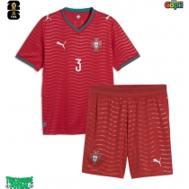 Echipament fotbal Portugalia Ruben Dias #3 Tricou Acasa Mondial 2026 pentru copii maneca scurta (+ Pantaloni scurti)